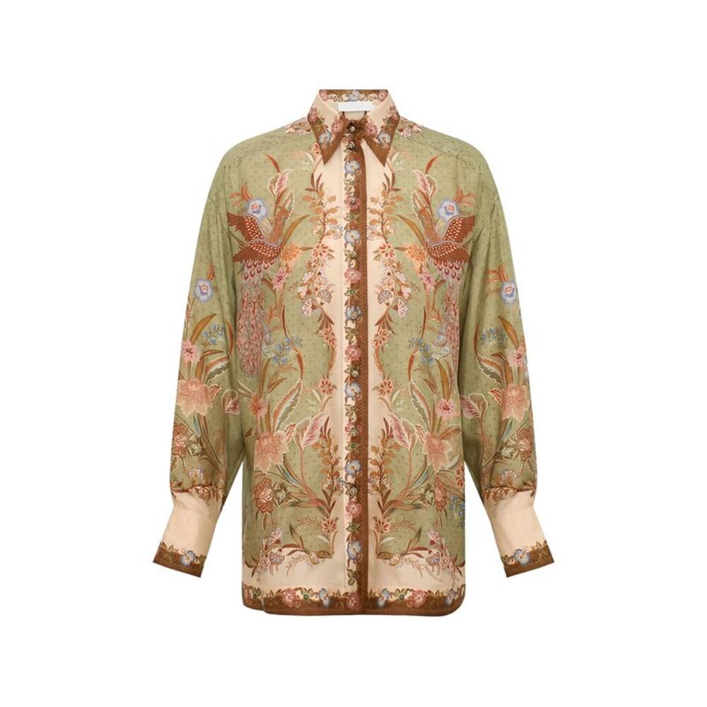 Zimmermann Women Indra Silk Shirt